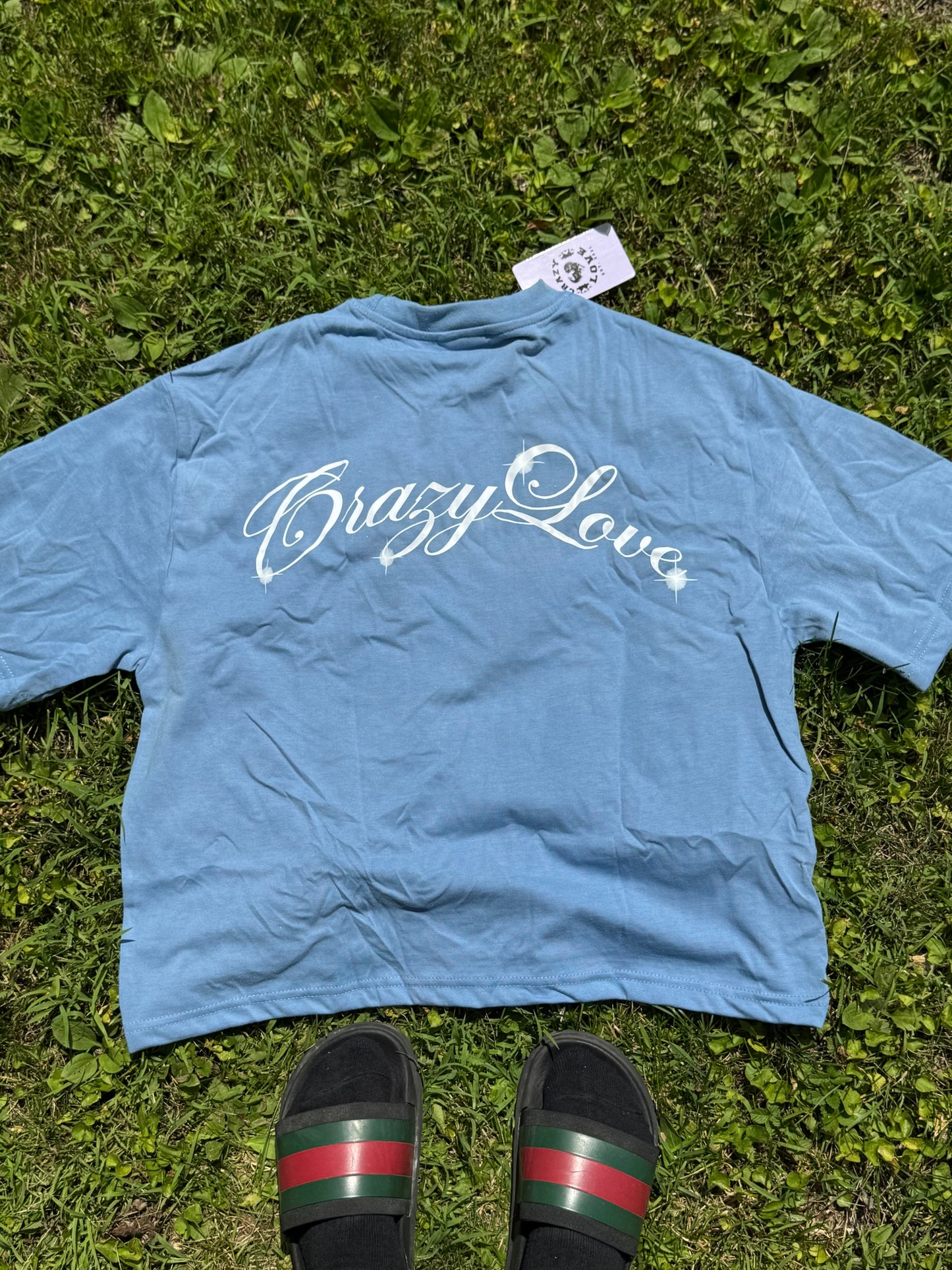 Addicted to your addiction Acid washed cropped Tshirts